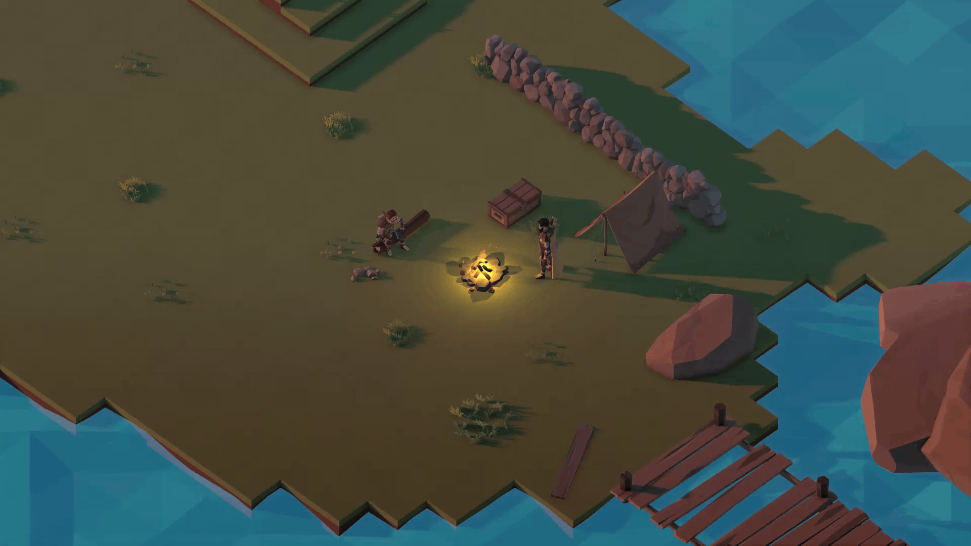 Campfire scene from Siwenna